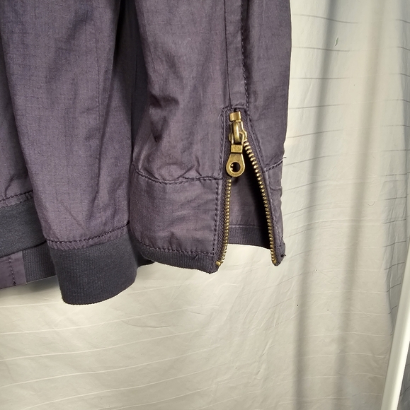 Dusty Blue Bomber Jacket - Picture 8 of 11